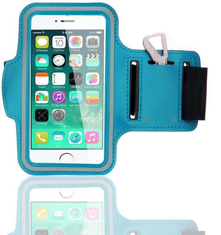 Sports Running Jogging Gym Armband Case cover for Apple iPhone 6/iPhone 6S & Samsung Galaxy S5 -Baby Blue