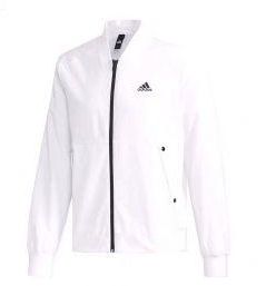Adidas Black Logo Wind Breaker Jackets | White