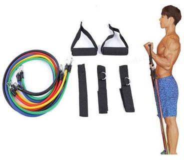 Tpe 11Pcs/Set Pull Rope Fitness Exercises Resistance Bands Crossfit Latex