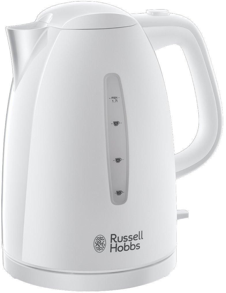 Russell Hobbs Textures Kettle, 1.7L, 2400W, White