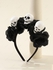 Gothic Halloween Skull Flower Hairband