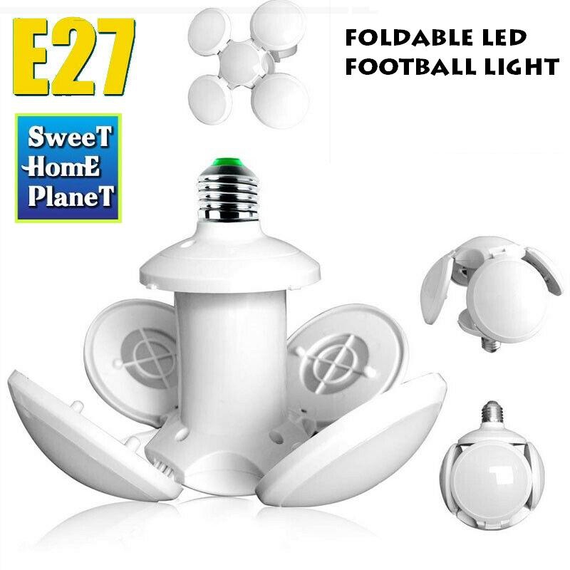 E27 LED Garage Bulb Deformable Ceiling Fixture Lights