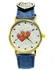 Leather Watch - For Women - Blue