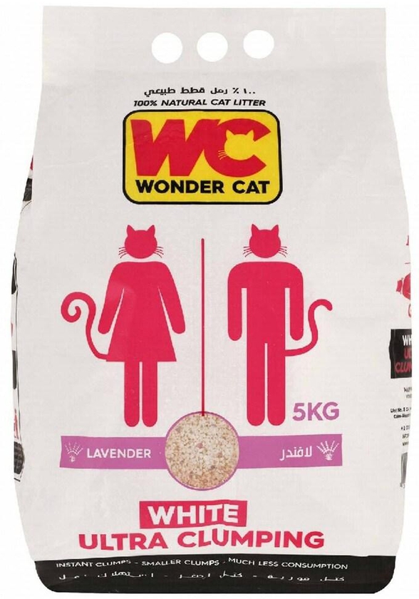 Wonder Cat Ultra-Clumping Cat Litter with Lavender Scent - 5 kg