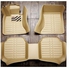 Cover Car Foot Mat/Floor/Rug/Carpet 3D Customized Leather Mat 3pcs