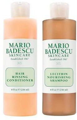 Mario Badescu Hair Rinsing Conditioner with Lecithin Nourishing Shampoo for All Skin Types | Formulated with Jojoba Oil & Lecithin | For Dry, Damaged & Color-Treated Hair