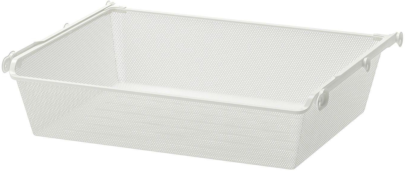 KOMPLEMENT Mesh basket with pull-out rail - white 75x58 cm