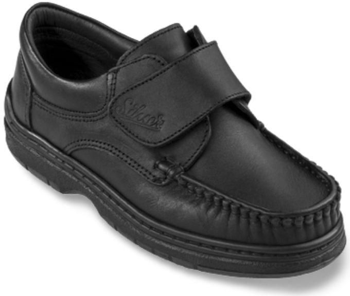 Silver Shoes School Black Shoes For Boys Made Of Genuine Leather