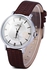 IBSO 3820 Male Quartz Watch Simple Round Dial Leather Band