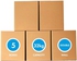 Markq [5 Pack] Large Double Wall 100% Recyclable Corrugated Cardboard Moving Boxes with 32 KG Capacity, 45 x 45 x 70 cm Brown Carton for Packaging, Shipping and Storage, 5 ply