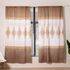 Deals For Less Luna Home, Modern Print, Window Curtains Set Of 2 Pieces, Brown Color