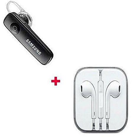 Samsung Bluetooth headset Plus White Earphones - Black