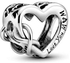 Pandora Love You Mom Infinity Heart Charm - Compatible Moments Bracelets - Jewelry for Women - Mother's Day Gift - Made with Sterling Silver - With Gift Box