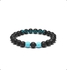 RA accessories Unisex Bracelet Of Turquoise & Black Lava