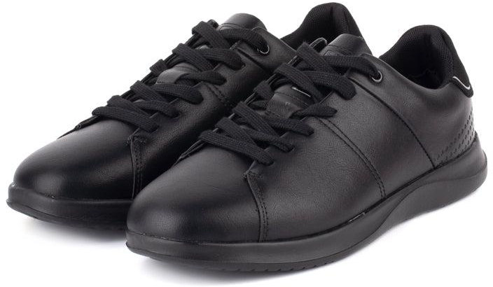 LARRIE Men Lace Up Sneakers - 6 Sizes (Black)