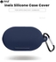 Soft Silicone Case Cover For Oppo Enco W11 EarBuds - Dark Blue