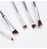 5-Piece Harry Potter Magic Handle Cosmetic Brush Set White/Brown/Silver