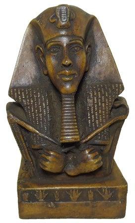 Egyptian King Tut Head Face 3D Pharaoh Figurine Statue Ancient Handmade Sculpture 4 Handmade Sculpture Mythology
