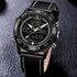 Naviforce New Watch Digital Top Luxury Man Leather Quartz Business Clock 9144