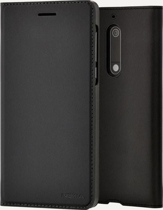 Nokia CP-302 Slim Flip Case for Nokia 5, Black
