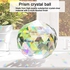 BPA Clear Glass Crystal Ball Prism Suncatcher Rainbow Maker, Sphere Faceted Gazing Ball for Window, Feng Shui, Home Office Garden Decoration(100mm3.94inch), 100 mm3.94 in