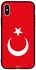 غطاء حماية واقٍ لهاتف أبل آيفون XS علم تركيا