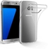 جراب سيليكون مرن نحيف Samsung Galaxy S7 Edge - شفاف مع واقى شاشه زجاجى بحواف منحنيه