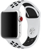 Silicone Watch Band For Apple 44" mm white&black