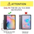 Protective Flip Case Cover For Samsung Galaxy Tab S6 Lite - Astronaut Art Multicolour