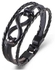 Tiffany bracelet in black leather decorated with stainless steel with the Tiffany symbol