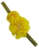 Flower Decor Headband Yellow