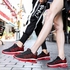Fashion Couple Running Shoes Breathable Outdoor Air Sports Shoes Male Lightweight Sneakers Women Comfortable Athletic Footwear (Red 5099, 40)
