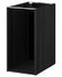 METOD Base cabinet frame, wood effect black, 40x60x80 cm - IKEA