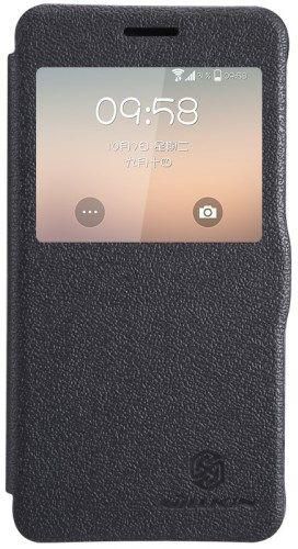 Nilkin Fresh Series Window View Folio Leather Case for Samsung Galaxy Alpha SM-G850F SM-G850A - Black