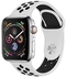LNKOO Replacement Bands Compatible for iWatch Apple Watch Series 4, Series 3, Series 2, Series 1 Size: 44mm Color: White/Black Medium/Large Suited For 6.3~8.3 inch wrist