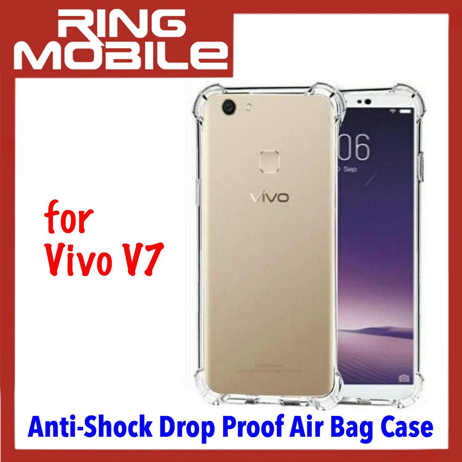 Bdotcom Anti-Shock Drop Proof Air Bag Case for Vivo V7 (Crystal Clear )