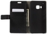 Litchi Skin Wallet Leather Stand Case and Screen Protector for HTC One M9 - Black