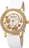 Akribos XXIV Women's Mother of Pearl/Gold Dial Leather Band Watch - AK843WTG