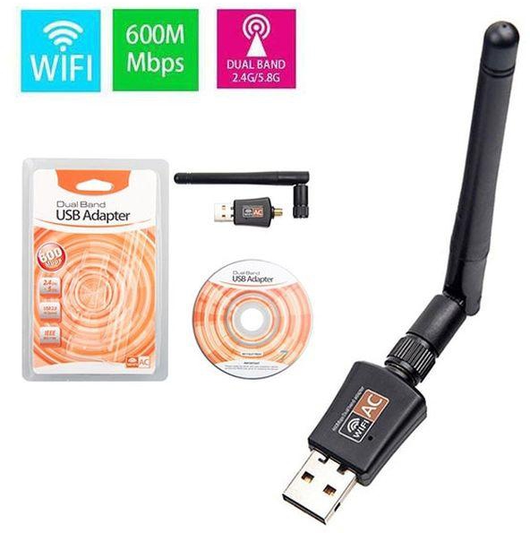 Mini USB WiFi Adapter 150/ 600Mbps Dual Band 2.4GHz/5GHz 802.11ac Dongle
