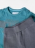 طقم ملابس قطني للأطفال رمادي/أزرق