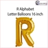 【IX】 Alphabet R Letter Balloon 16 inch  toys for girls (Gold)