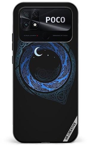 Protective Case Cover For Xiaomi Poco C40 Moonlight Design Multicolour