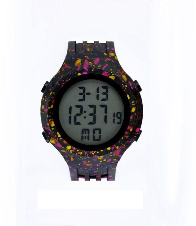 DASHFULLY WATCH-KIDS-DIGITAL-RUBBER-BLACK AND YELLOW AND RED