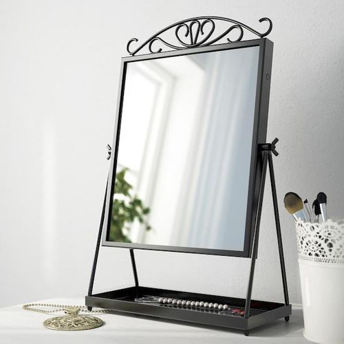 KARMSUND مرآة طاولة, أسود, ‎27x43 سم‏ - IKEA