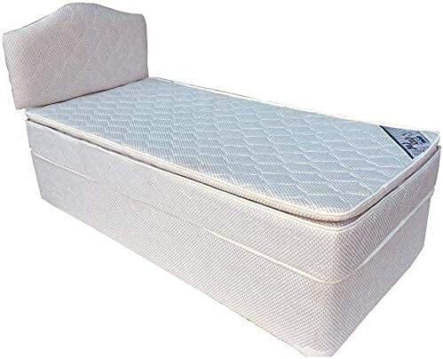 Deep Sleep Every Night Devan Bed With Headboard With Spring Pillow Top Mattress King 180 X 190 Cm