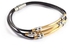 Bracelet for Men by MG , Leather , Black , ARSL-03421