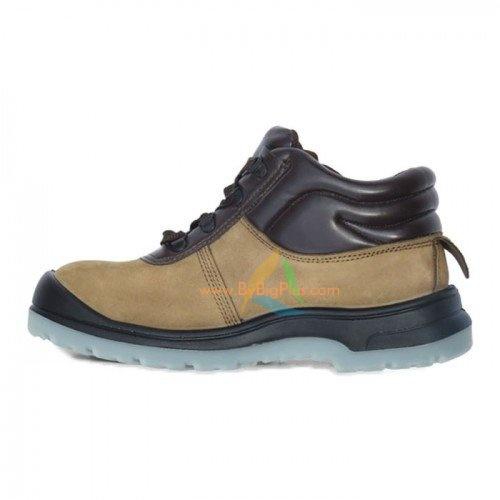 Tanned Grain Leather Laced Safety Shoes DD09868 - 8 Sizes