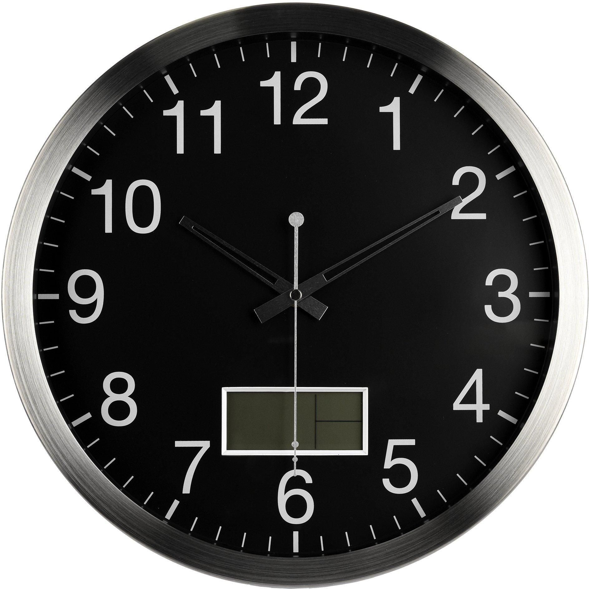 ClassPro, Metal Frame Wall Clock 35cm with Calendar