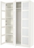 PAX / BERGSBO Wardrobe combination - white/frosted glass/white 150x60x236 cm