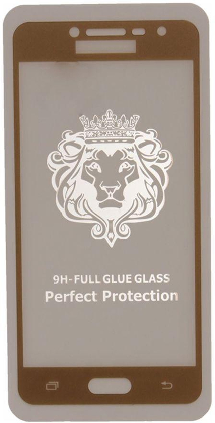 Tempered Glass Screen Protector For Samsung Galaxy J2 Prime , Gold